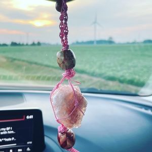 Crystal Holders Rearview Window charm/necklace or bracelets